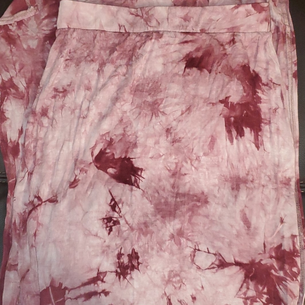 Purple Tie-Dye Maxi Skirt